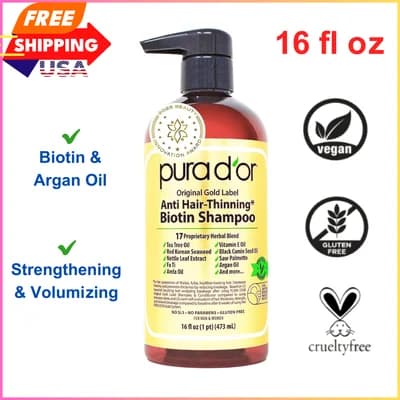 Pura D'or Original Gold Label Anti-Hair Thinning Shampoo